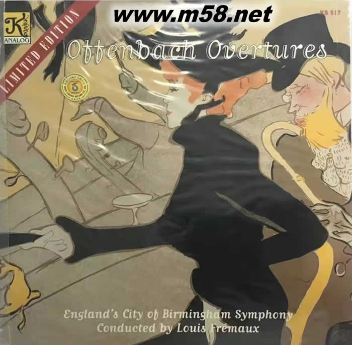 奧芬巴赫: - 序曲精選集 BACH OVERTURES 黑膠專輯正面圖片