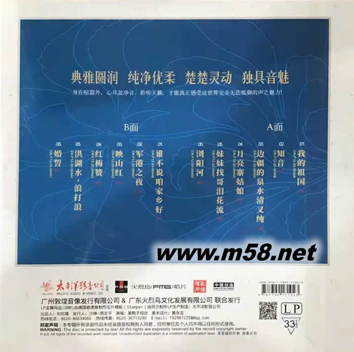 百年傳承 黑鴨子影視經典 黑膠 限量版專輯背面圖片