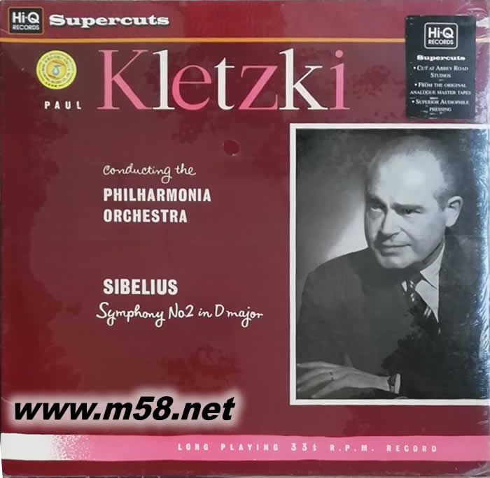 西貝流士 第二號交響曲 SIBELIUS : SYMPHONY NO.2 IN D OP.43/PHILHARMONIA ORCHESTRA 黑膠黑膠正面圖片