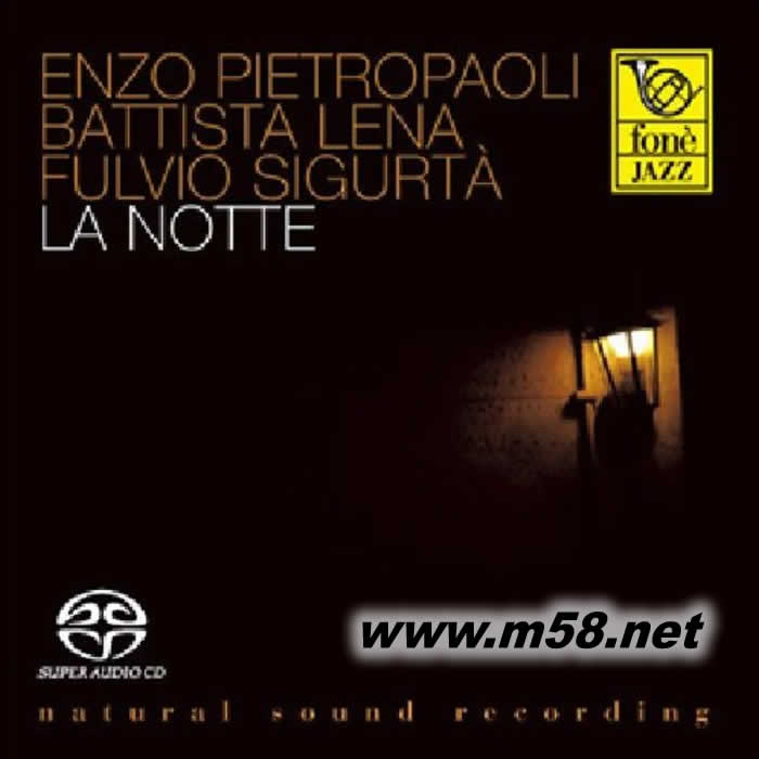 樸質音色錄音系列「夜」Natural Sound Recording La Notte 爵士四重奏 SACD專輯正面圖片