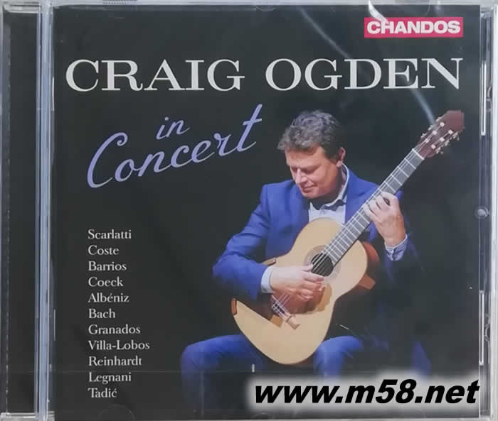 克雷格.奧格登吉它演奏會 CRAIG OGDEN IN CONCERT 澳大利亞吉它演奏家專輯正面圖片