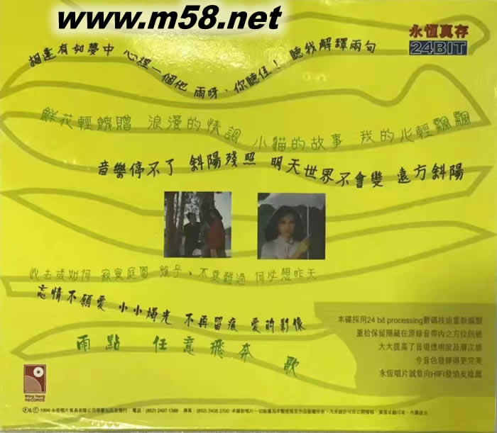 珍藏版 相逢有如夢中 孩子 不要難過專輯背面圖片