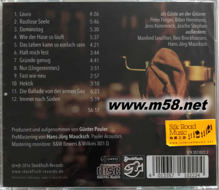 一半永恒 Eine halbe Ewigkeit(民謠)專輯背面圖片