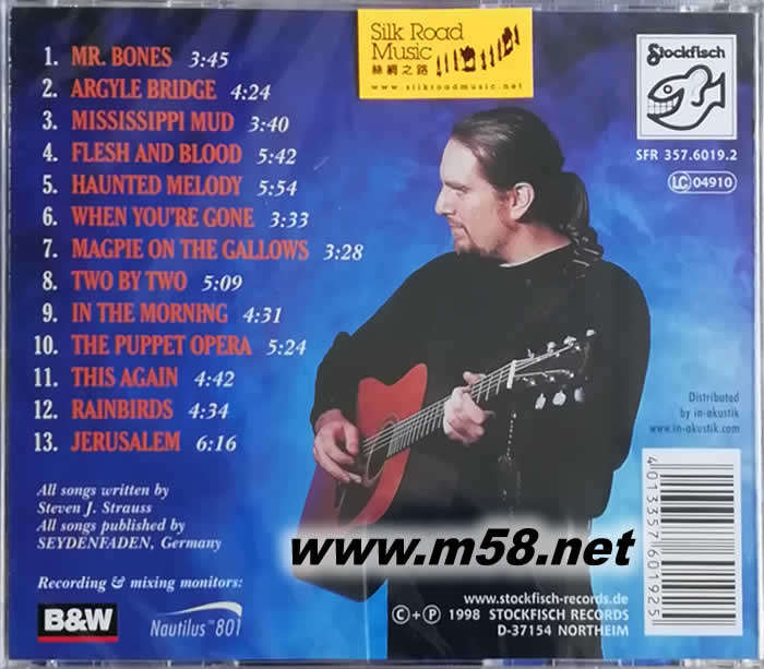 POWDERHOUSE ROAD粉沫房子路(吉它專輯)專輯背面圖片