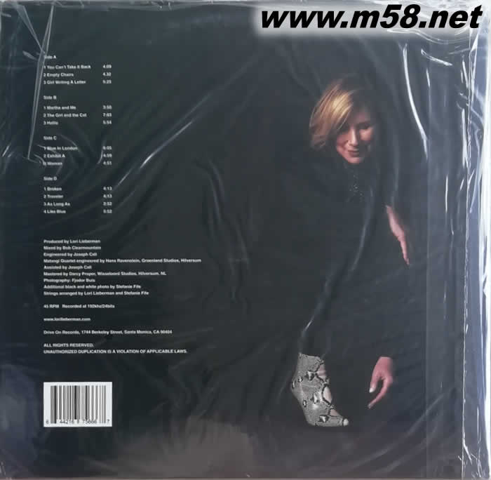 女孩與貓 THE GIRL AND THE CAT (民謠歌后)180g 45RPM LP 黑膠專(zhuān)輯背面圖片