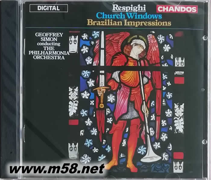 雷斯匹基:教堂之窗、巴西印象,西蒙指揮 CHURCH WINDOWS BRAZILIAN IMPRESSIONS專輯正面圖片