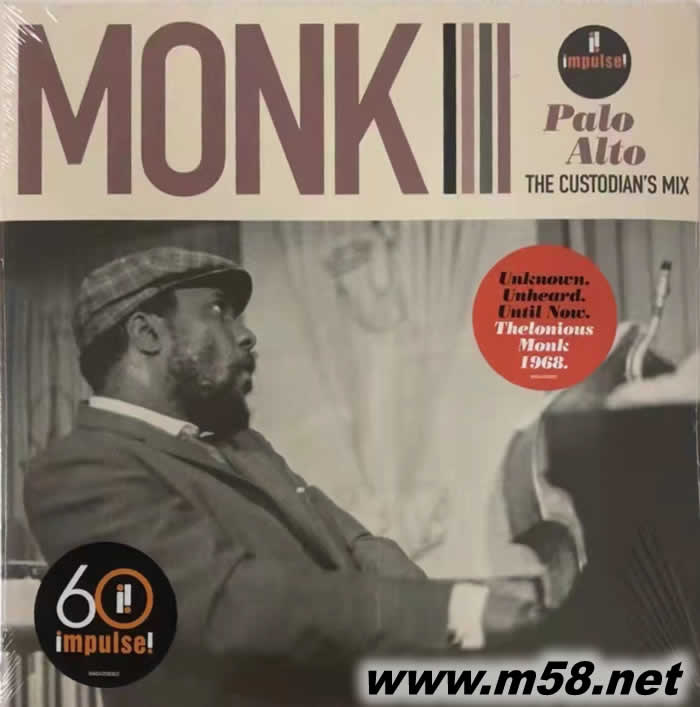 MONK 帕洛阿爾托 Palo Alto 爵士鋼琴家 黑膠專輯正面圖片