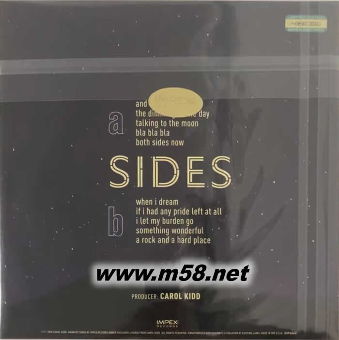 Both Sides Now 一體兩面 黑膠 限量版專輯背面圖片