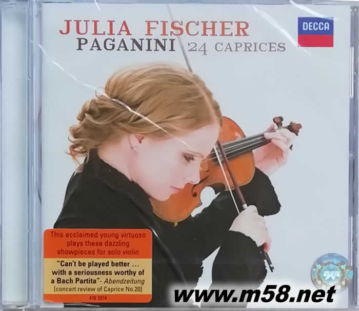 帕格尼尼 24首隨想曲 PAGANINI 24 Caprices專輯正面圖片