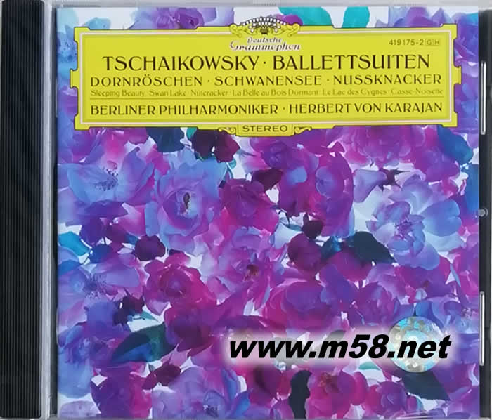 柴可夫斯基:芭蕾組曲《睡美人》、《天鵝湖》、《胡桃鉗》SLEEPING BEAUTY; SWAN LAKE; NUTCRACKER 卡拉揚指揮專輯正面圖片
