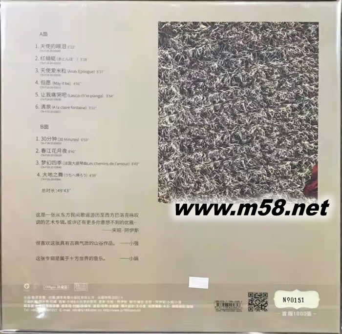 小娟&山谷里的居民 山谷巴洛克 黑膠 限量版專(zhuān)輯背面圖片