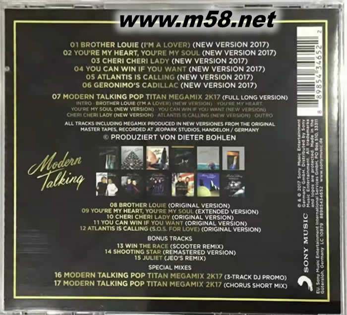 摩登語(yǔ)錄 BACK FOR GOLD專(zhuān)輯背面圖片