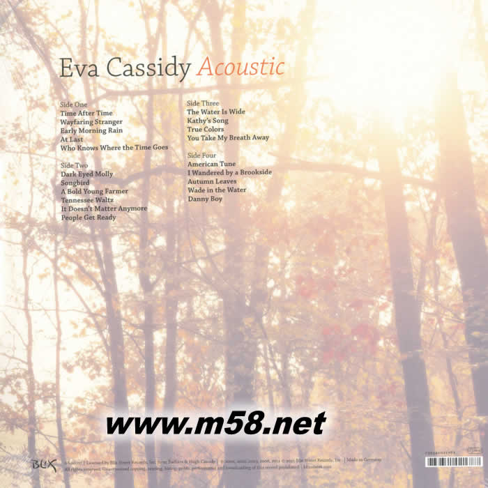 Acoustic 民謠20首 雙黑膠專輯背面圖片