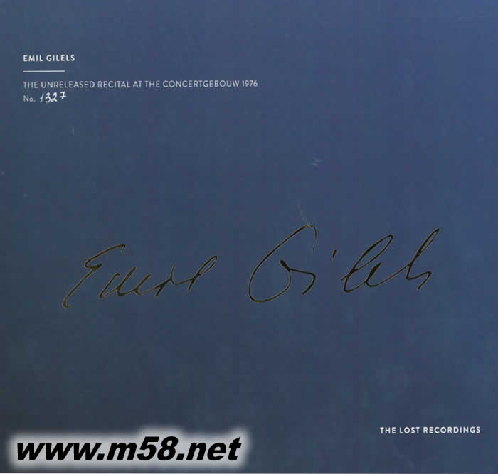 音樂遺產 THE UNRELEASED RECITALS AT THE CONCERTGEBOUW 雙黑膠專輯正面圖片