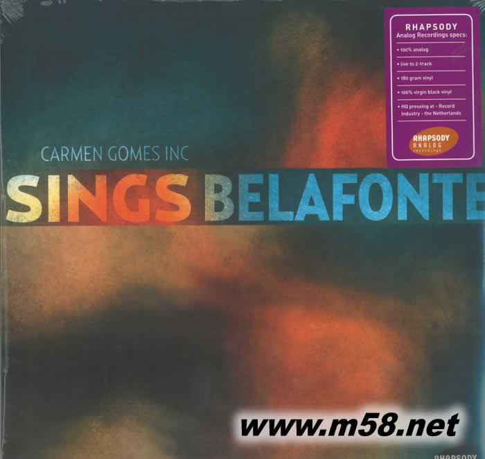 荷蘭最佳爵士女歌手 Carmen Gomes Inc Sings Belafonte 黑膠專輯正面圖片