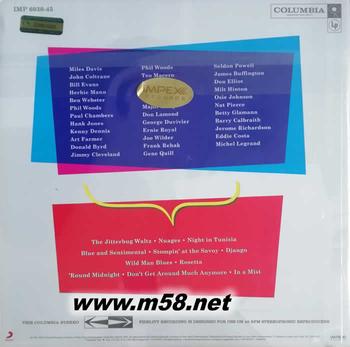 Legrand Jazz 李格蘭爵士 180g 45RPM LP 黑膠 限量版 劉漢盛推介專輯背面圖片