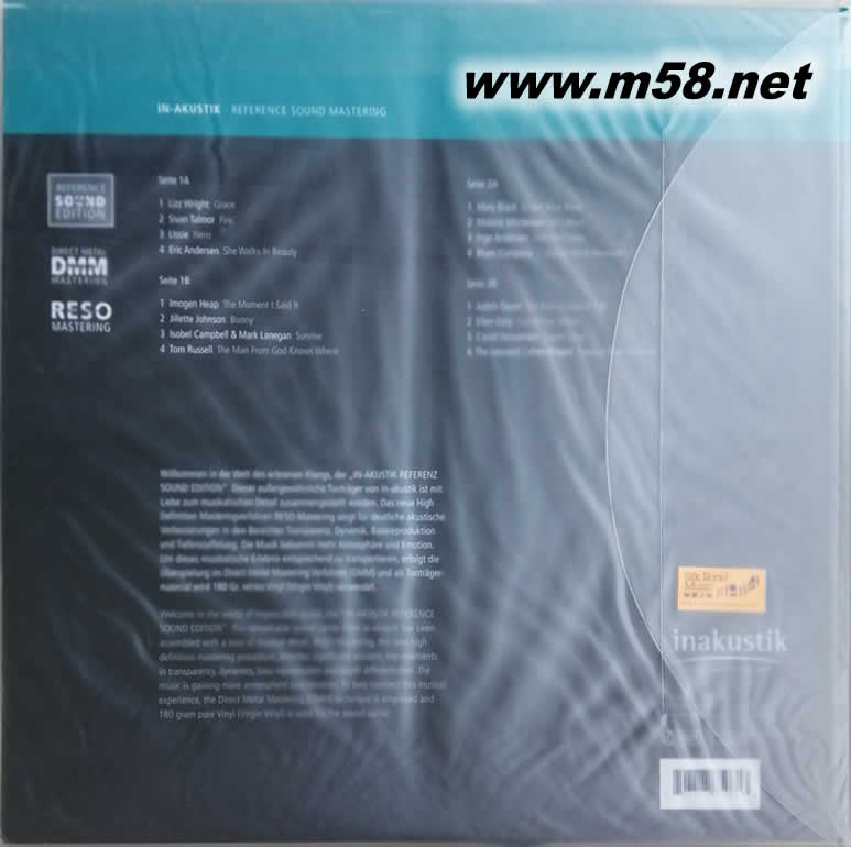 宏亮的嗓音 第3集 GREAT VOICES VOL.3 黑膠 (INAKUSTIK宏亮系列)專輯背面圖片