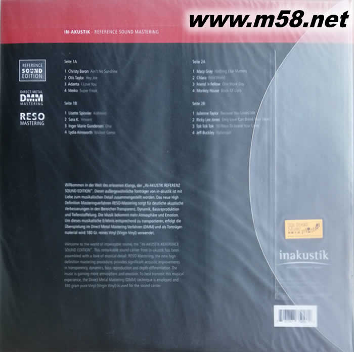 流行經典新風采 第2輯 Great Cover Versions VOL.2 黑膠(INAKUSTIK宏亮系列)專輯背面圖片