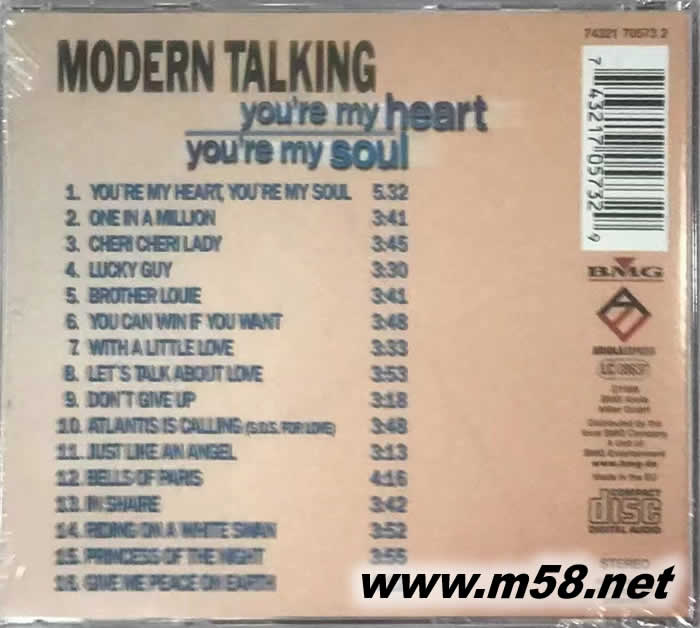 MODERN TALKING專輯背面圖片