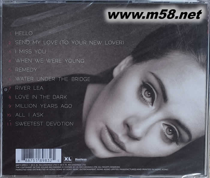 25 港版專輯背面圖片