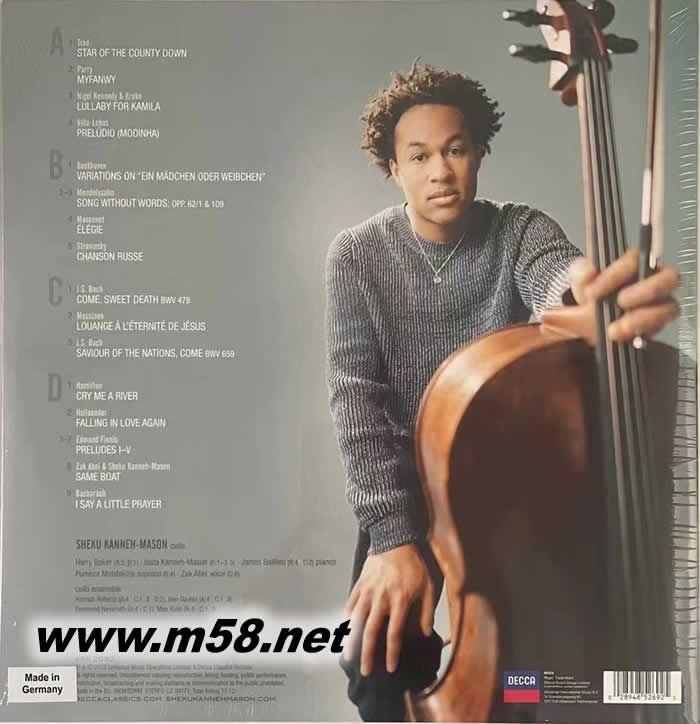 SONGS 大提琴 黑膠專輯背面圖片