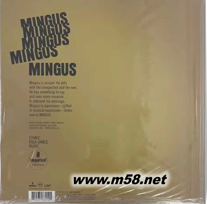 爵士大師 Mingus Mingus Mingus 限量版 黑膠專輯背面圖片