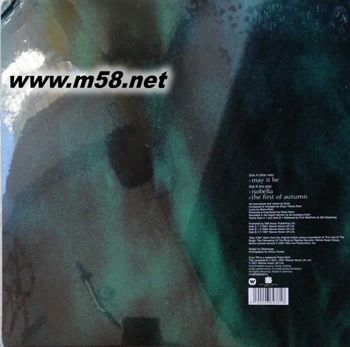 MAY IT BE LORD OF THE RINGS 黑膠專輯背面圖片