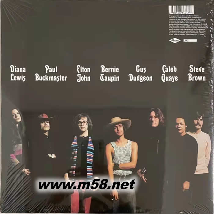 ELTON JOHN 同名 黑膠專輯背面圖片