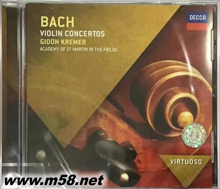 巴赫小提琴協(xié)奏曲 VIOLIN CONCERTOS VIRTUOSO大師系列專輯正面圖片