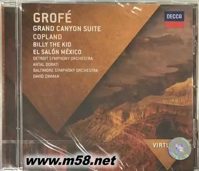 格羅菲 Grofe - 大峽谷組曲 GRAND CANYON SUITE VIRTUOSO大師系列專輯正面圖片