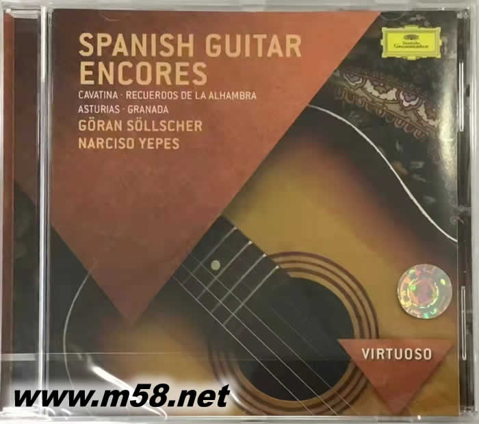 西班牙古典吉他安可小品SPANISH GUITAR ENCORES VIRTUOSO大師系列專輯正面圖片