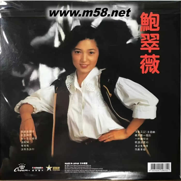 我只有期待 黑膠專輯背面圖片