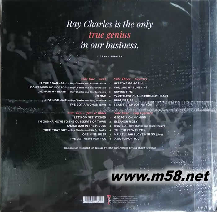 真正的天才 True Genius: Sides Of Ray 雙黑膠專輯背面圖片