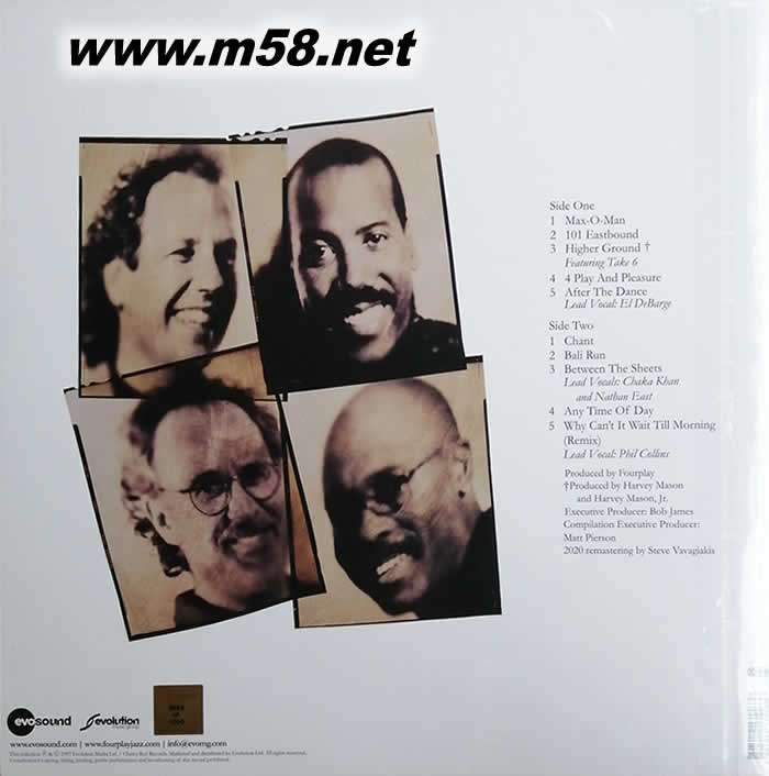 爵士四人行 Best of Fourplay 2020 Remastered 黑膠專輯背面圖片