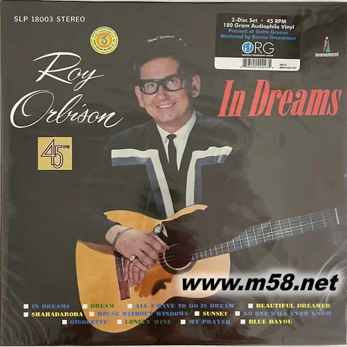 在夢(mèng)里 IN DREAMS (鄉(xiāng)村) 180g 33RPM LP 黑膠專輯正面圖片