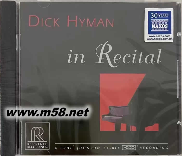 IN RECITAL 鋼琴獨奏曲 HDCD專輯正面圖片