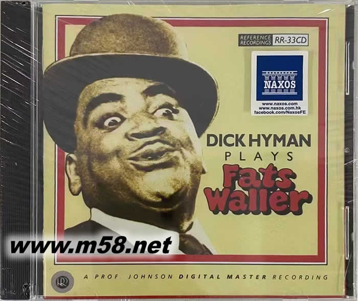 DICK HYMAN PLAYS FATS WALLER 爵士鋼琴胖子專輯正面圖片