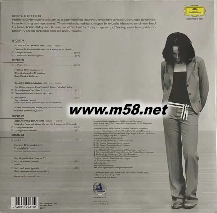 影子 REFILECTION 法國女鋼琴家 雙黑膠專輯背面圖片