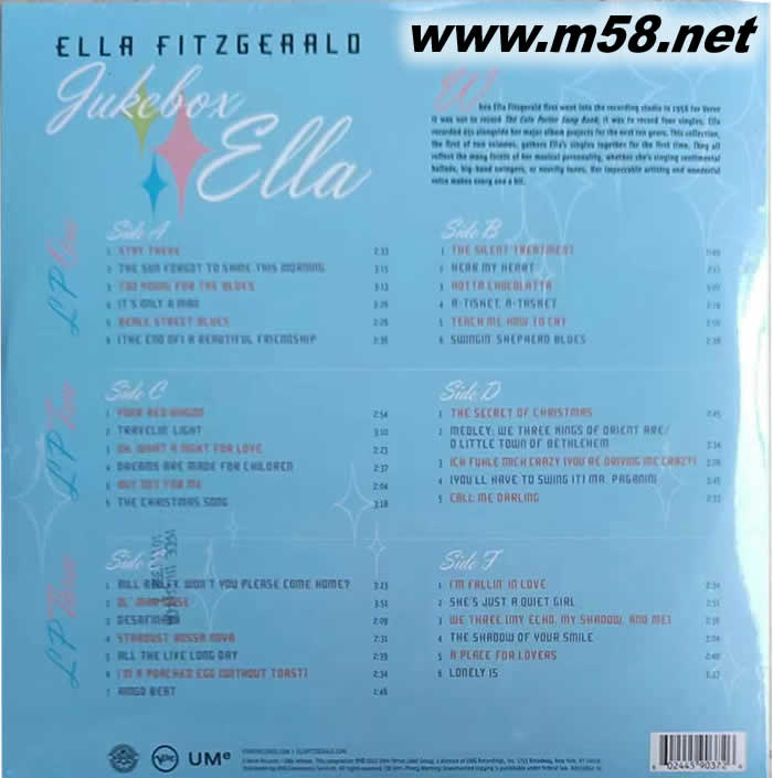 爵士夫人 THE COMPLETE SINGLES VOLUME 1 第一集 三黑膠套裝專輯背面圖片