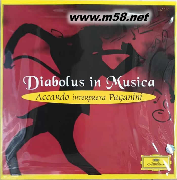阿卡多演奏 帕格尼尼作品精選Paganini: Diabolus in Musica 魔鬼的顫音 雙黑膠 限量版專輯正面圖片