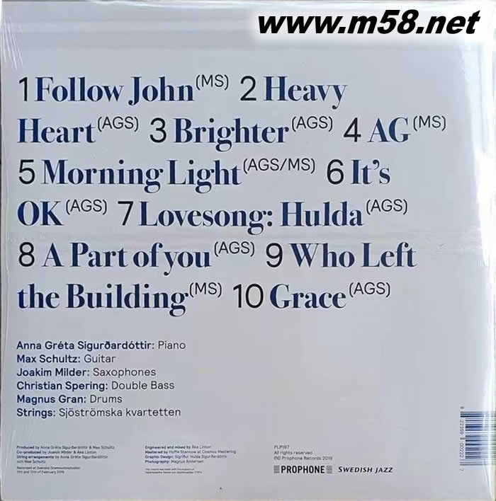 BRIGHTER 吉它五重奏 原創 黑膠專輯背面圖片