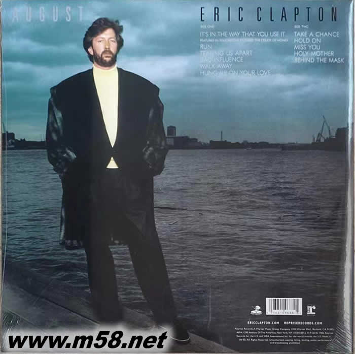 August 黑膠專輯背面圖片