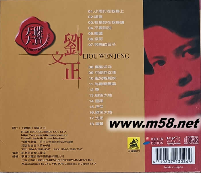 世紀精選 天碟大賞(K2)專輯背面圖片