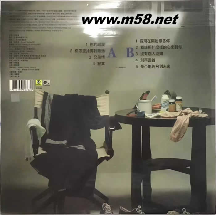 男配角心聲 黑膠專輯背面圖片