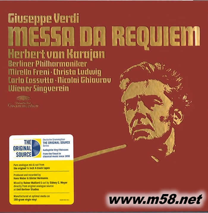 Verdi: Messa da Requiem Original Source 2 Vinyl 雙黑膠(DG唱片125周年紀念版)專輯正面圖片