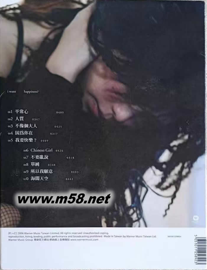 我要快樂專輯背面圖片