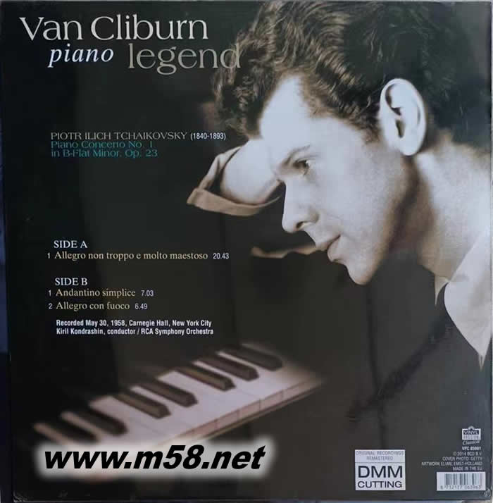柴可夫斯基 : 第一號鋼琴協(xié)奏曲TCHAIKOVSKY : PIANO CONCERTO NO.1 DMM黑膠專輯背面圖片