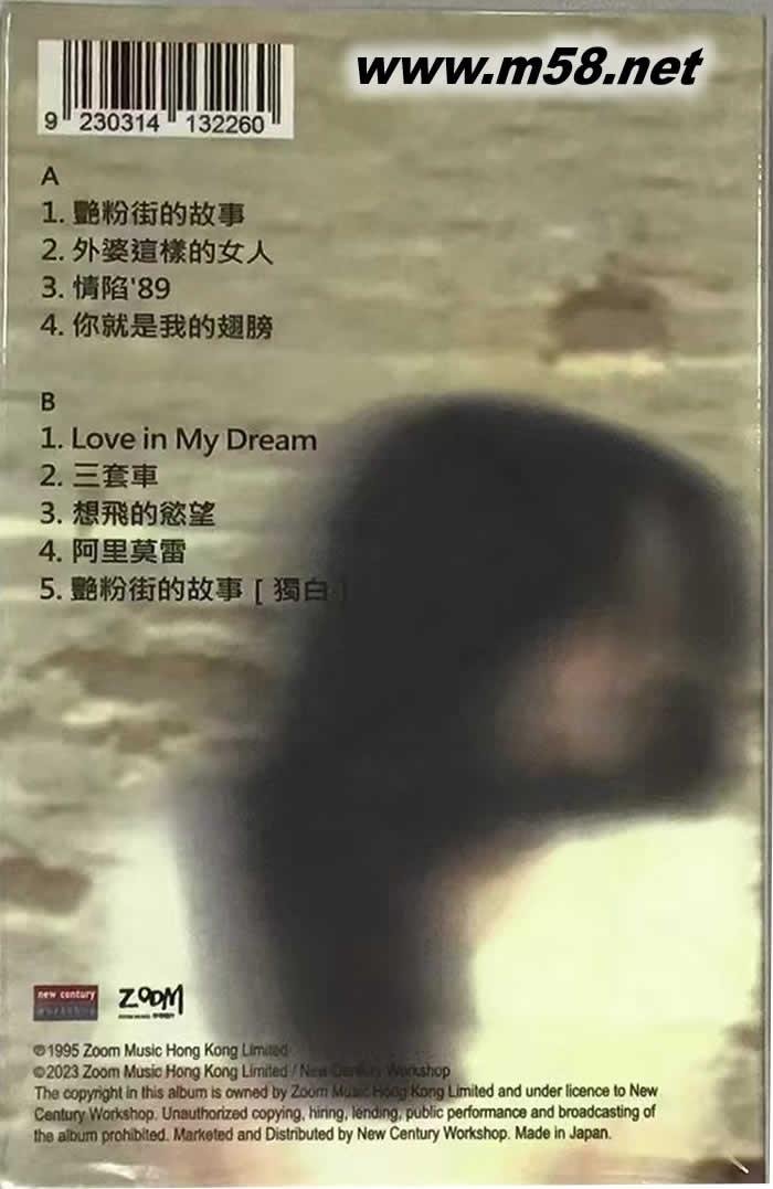 艷粉街的故事 磁帶專輯背面圖片