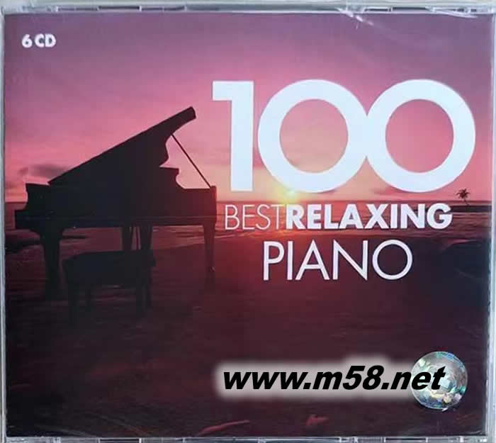 100 BEST RELAXING PIANO 抒情鋼琴音樂百分百精選 6CD套裝專輯正面圖片