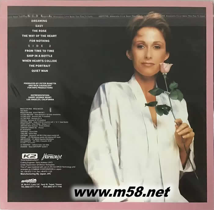 DREAMING 夢 180克LP DREAMING 黑膠專輯背面圖片